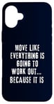 Coque pour iPhone 16 Plus Citation inspirante et motivante pour la pensée positive