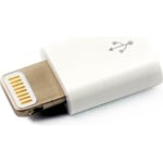 Adaptateur Connecteur Lightning vers Micro-Usb Femelle - Blanc 0,000000