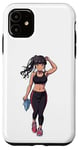 Coque pour iPhone 11 Anime et manga Style Fille portant des vêtements de sport