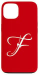 Coque pour iPhone 13 F Amoureux Lettre Alphabet Monogramme F Initiales Cœur