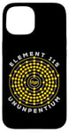 Coque pour iPhone 15 Element 115 Atomic Number Ununpentium Anti Gravity Moscovium