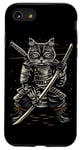 iPhone SE (2020) / 7 / 8 Cat Samurai Ninja Cat Samurai Art Ukiyo-e Case