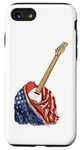 Coque pour iPhone SE (2020) / 7 / 8 Guitare Américaine USA Drapeau Américain Guitariste Basse Musicien