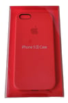 Genuine Original Official Apple iPhone 5 5S SE (2016)  Leather Case - Red