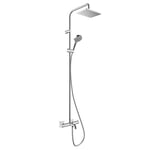 Hansgrohe Vernis Shape 230 Colonne de douche 1 jet avec mitigeur bain/douche thermostatique, 26284000