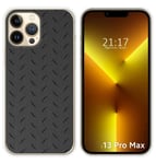 Coque Silicone pour IPHONE 13 Pro Max (6.7) Design Métal Dessins