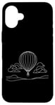 Coque pour iPhone 16 Plus Ballon à air One Line Art Dessin