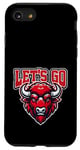 Coque pour iPhone SE (2020) / 7 / 8 Let's Go Buffalo Cool Illustration Équipe sportive motivante