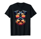 Retro Sunglasses Miniature Schnauzer Schnauzers T-Shirt