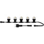 Guirlande guinguette led 10x1,1W / 85LM connectable 10 ampoules à filament E27 L.10M