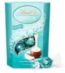 Lindt Lindor Coconut Chocolate Truffles Box Approximately 16 Balls 200G