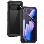 Lanhiem Coque pour Google Pixel 9 Pro XL Étanche - Antichoc Incassable 360 Intégrale [avec Protection Écran+Camera] IP68 Waterproof Militaire Chantier Antipoussière pour Pixel 9 Pro XL - Noir