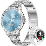 LIGE Montre Connectée Femme avec Appel Bluetooth, 1.32" Diamond Smartwatch Féminine Etanche avec 20 Modes Sportifs Podometre SpO2 Fréquence Cardiaque Sommeil pour iOS et Android