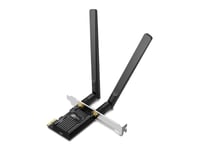 TP-Link Archer TX20E, Intern, Trådlös, PCI Express, WLAN / Bluetooth, 1800 Mbit/s, Svart