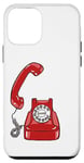 Coque pour iPhone 12 mini Cadran rotatif vintage - Téléphone filaire - Couleur graphique rétro