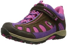 Merrell Spruzzi Wtpf Kids, Bottes de pluie fille - Multicolore - Mehrfarbig (BRN/PNK), 37 EU