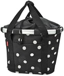 KlickFix women's bike basket, Womens, Lenkerkorb Bikebasket, Black Dots