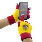 Cinereplicas - Harry Potter - Gants Ecran Tactiles - Licence Officielle - Maison Gryffondor - Taille Unique - Rouge et Jaune