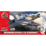 Airfix 'Then And Now' Spitfire Mk.Vc & F-35B Lightning II 1:72 Model Kit