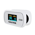 Salter PX-100-EU Fingertip Pulse Oximeter Portable OxyWatch, Blood Oxygen Levels/SATS Monitor,Low Power Consumption,LED Display, Accurate Readings,Ideal for Adults & Children, 2 Year Guarantee,White