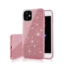 Samsung Galaxy A53 5G - 3in1 Glitter Elegant Mjuk Skal Rosa Rosa