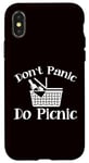 Coque pour iPhone X/XS Pique-nique - Don't Panic Do Picnic