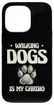 Coque pour iPhone 13 Pro Walking Dogs Is My Cardio Dog Walker Pet Puppy