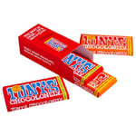 Tony's Chocolonely Milk Chocolate and Milk Caramel Sea Salt Bars in Gift Box, 180 g x 4 Bars - Belgian Fairtrade Chocolate