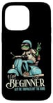 Coque pour iPhone 14 Pro Max Trottinette Frog Novice Rider E-Scooter Cyclomoteur Grenouille