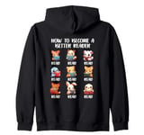 Cute Animals Reading A Book Zip Hoodie