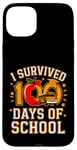 Coque pour iPhone 15 Plus Graphique vintage I Survived 100 Days of School Bus