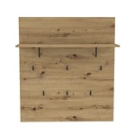 Forte Trondheim Panneau de penderie en chêne d'Artisan 89,1 x 100 x 30 cm, Matériau : Bois métal Plastique, 89,1 x 100 x 30 cm