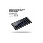 Chargeur Externe Extra Plat Solaire 100000 Mah Noir Batterie usb Tablette Powerbank, led, Universel, Huawei, Samsung, Xiaomi - Noir