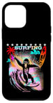 Coque pour iPhone 12 mini Un singe cool surf - Ambiances amusantes sur la plage océanique