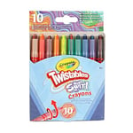 CRAYOLA Swirl Mini Twistable Crayons - Assorted Colours (Pack of 10) | Magical Swirl Effect Will Draw 4 Colours Per Crayon | Ideal for Kids Ages 3+