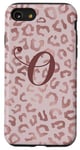 iPhone SE (2020) / 7 / 8 Letter O Initial Leopard Rose Pink Cheetah Monogram Case