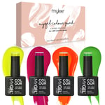 Mylee MYGEL One in a Melon Gel Nail Polish Color Set UV LED 4x10ml