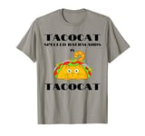 Funny Palindrome Cat Taco Lover Grammar Teacher Humor Pun T-Shirt