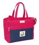 Safta Benetton Cherry - Sac pour ordinateur portable 14,1" avec poche, sac à dos, idéal pour enfants de différents âges, confortable et polyvalent, qualité et résistance, 54 x 17 x 31 cm, Cerise/bleu