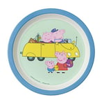 Peppa Pig Petit Jour Paris Assiette pour Bébé, Bleu