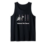 Dog Agility T Shirt - Weekend Pole dancer with a Collie Tank Top