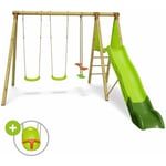 Balançoire en bois 2,30 m Topwood olvi - 6 enfants