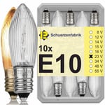 Schuerzenfabrik 10x Ampoules de rechange E10 23V 3W pour guirlande lumineuse ...