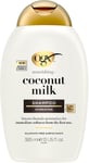 OGX Coconut Milk Hydrating Shampoo - 385ml, Nourishing & Moisturising, Pack of 1