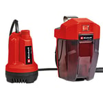 Einhell Pompe d’évacuation pour eaux claires sans fil GE-SP 18 Li-Solo Power X-Change (18V, débit 5000 L/h, profondeur d’immersion max. 4 m) Livré sans Batterie ni Chargeur