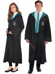 Adults Slytherin School Robe Fancy Dress Wizard Costume Harry Potter Book Day