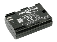 Ansmann A-Can LP-E6 - Batteri - 1000 mAh - för Canon LC-E6, LC-E6E, XC10, XC15  EOS 5D, 5DS, 60, 6D, 70, 7D, 80, 90, R, R5, R6, R7, Ra