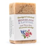 Källans Naturprodukter Handgjord Naturtvål Rosblom & Lavendel, ca. 95 g