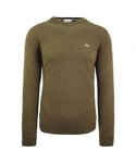 Lacoste Wool Mens Green Sweater - Size Small