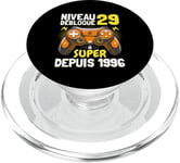 Niveau 29 Débloqué Super Depuis 1996 Anniversaire Gamer PopSockets PopGrip pour MagSafe